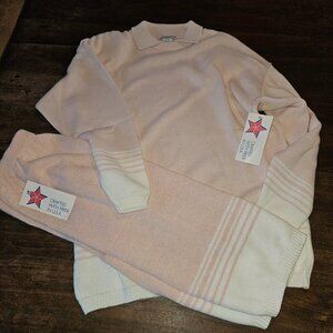 Vintage Women's Cotton Sweater and Skirt